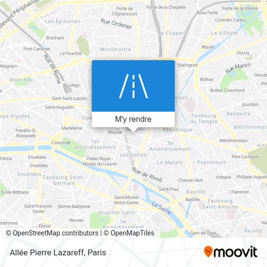 Allée Pierre Lazareff plan