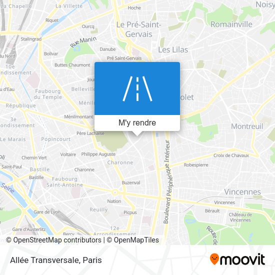 Allée Transversale plan