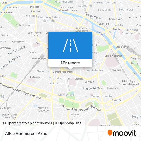 Allée Verhaeren plan