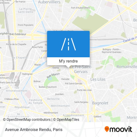 Avenue Ambroise Rendu plan
