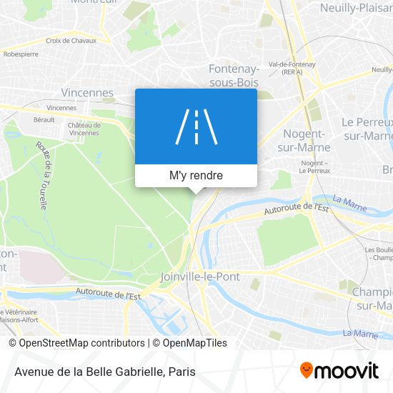 Avenue de la Belle Gabrielle plan
