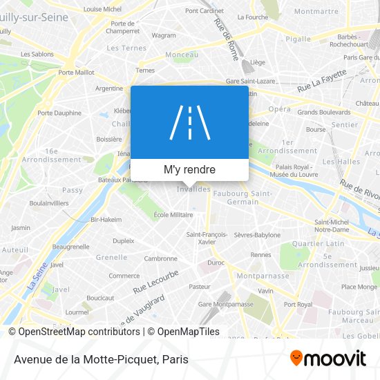 Avenue de la Motte-Picquet plan