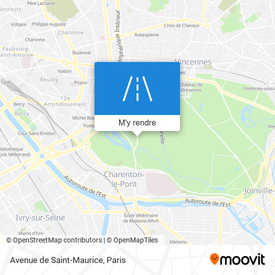 Avenue de Saint-Maurice plan