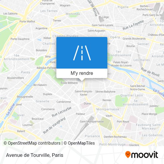 Avenue de Tourville plan