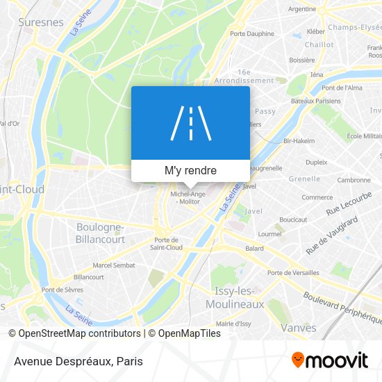 Avenue Despréaux plan