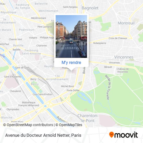 Avenue du Docteur Arnold Netter plan