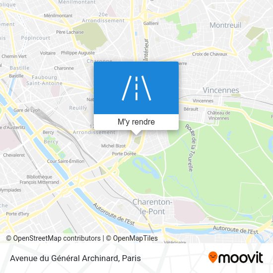 Avenue du Général Archinard plan