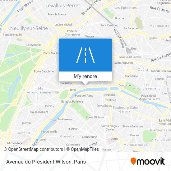 Avenue du Président Wilson plan