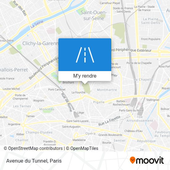 Avenue du Tunnel plan