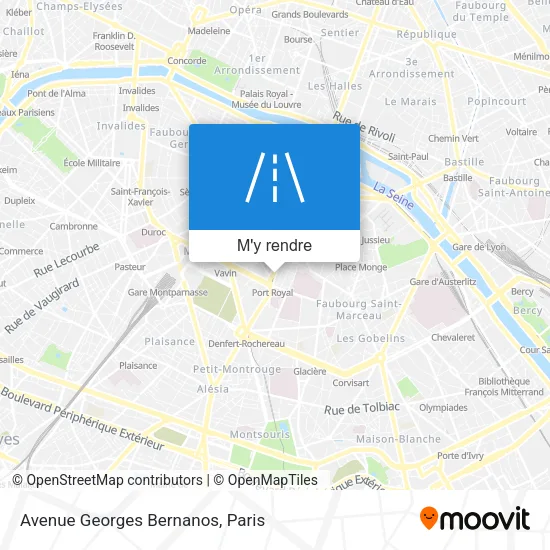 Avenue Georges Bernanos plan