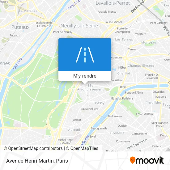 Avenue Henri Martin plan