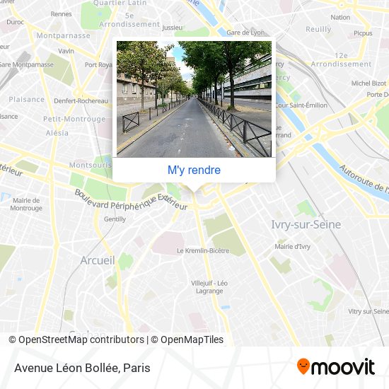 Avenue Léon Bollée plan
