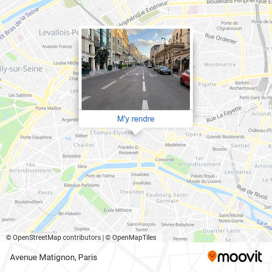 Avenue Matignon plan