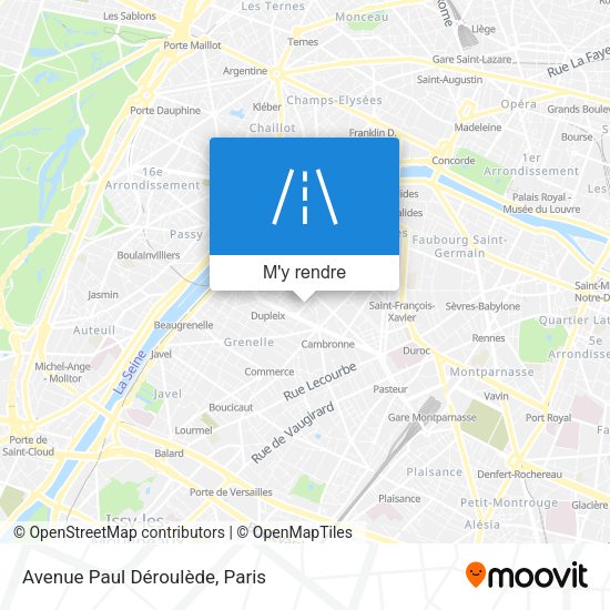Avenue Paul Déroulède plan