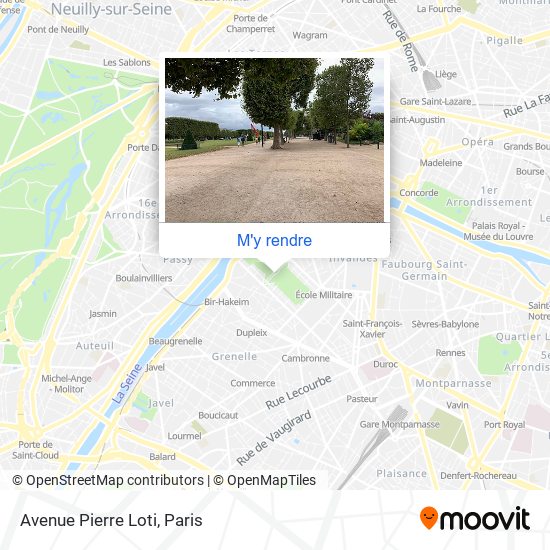 Avenue Pierre Loti plan