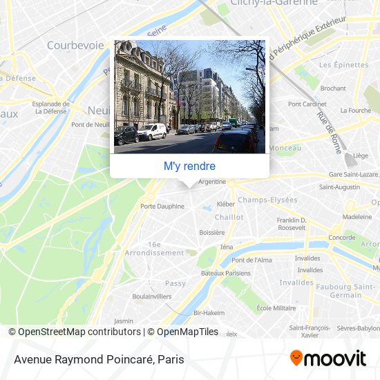 Avenue Raymond Poincaré plan