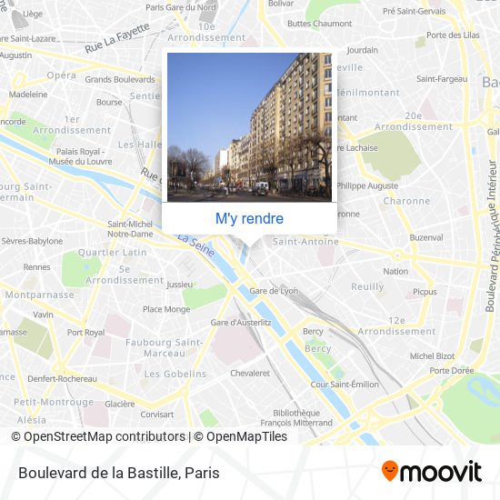 Boulevard de la Bastille plan