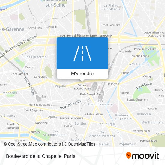 Boulevard de la Chapelle plan
