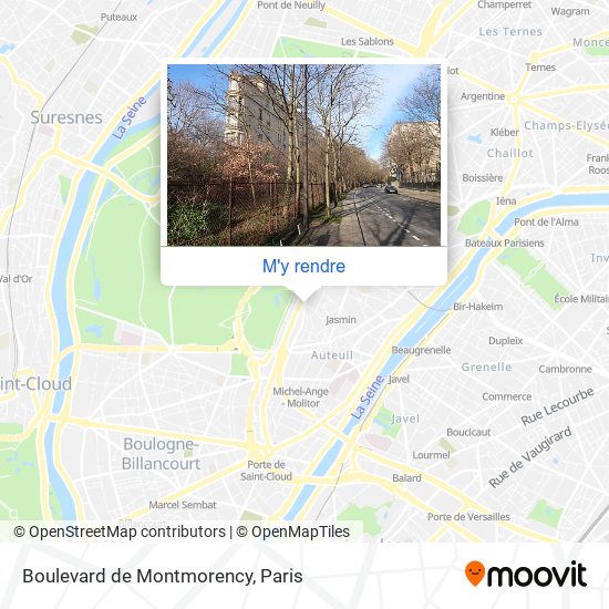 Boulevard de Montmorency plan