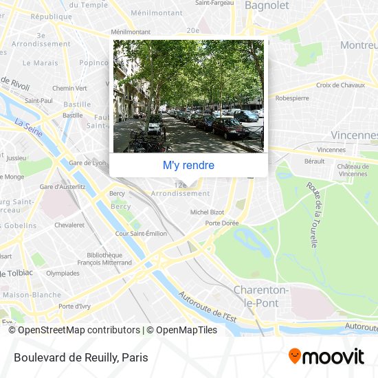 Boulevard de Reuilly plan