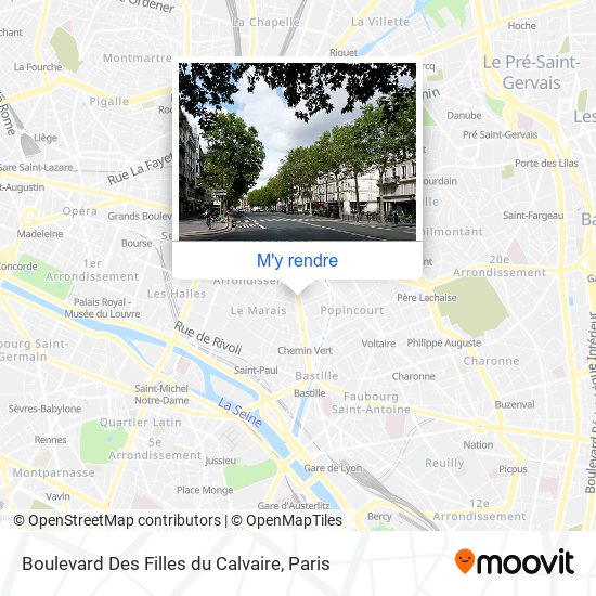 Boulevard Des Filles du Calvaire plan