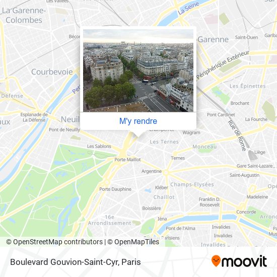 Boulevard Gouvion-Saint-Cyr plan
