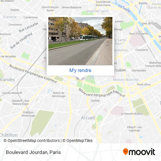 Boulevard Jourdan plan