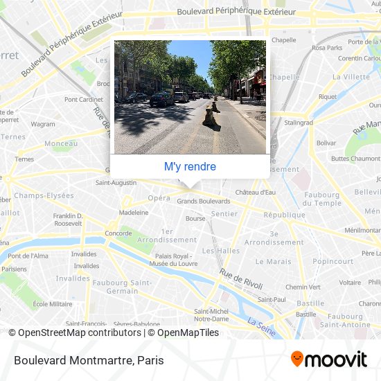 Boulevard Montmartre plan
