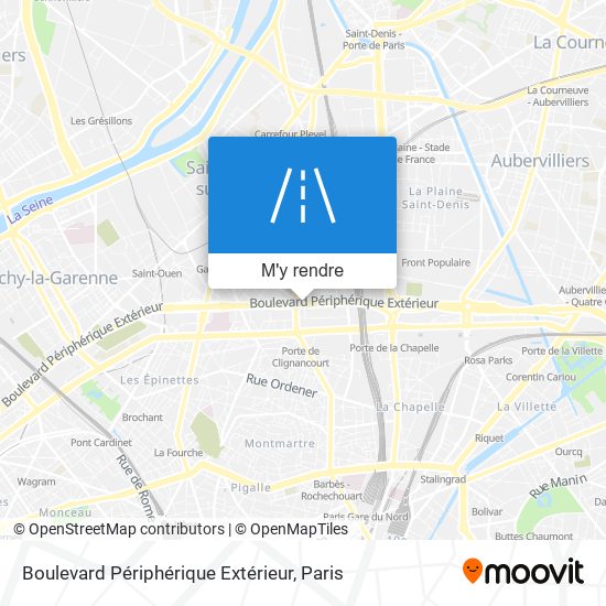 Boulevard Périphérique Extérieur plan