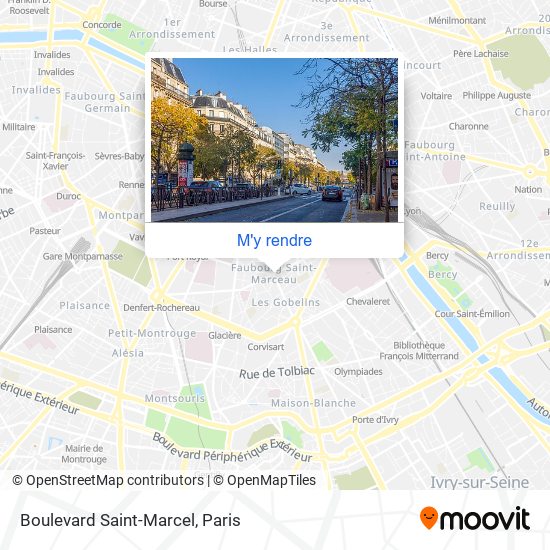 Boulevard Saint-Marcel plan