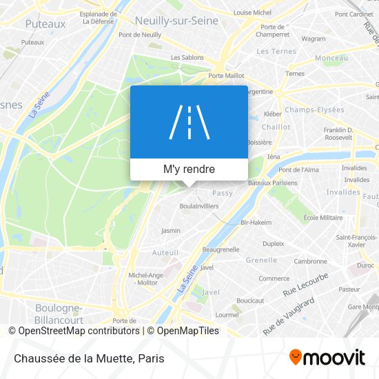Chaussée de la Muette plan
