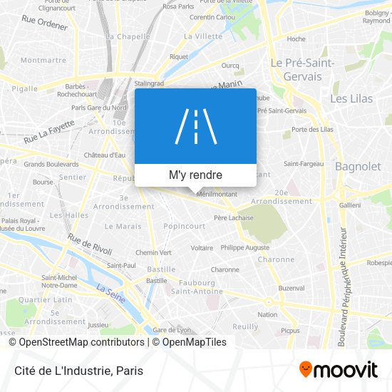 Cité de L'Industrie plan