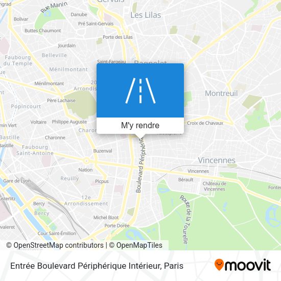 Entrée Boulevard Périphérique Intérieur plan