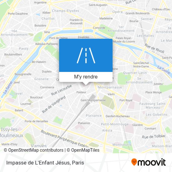 Impasse de L'Enfant Jésus plan