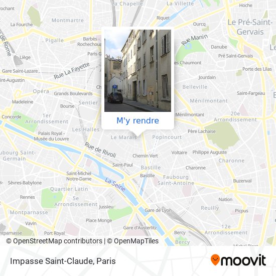 Impasse Saint-Claude plan