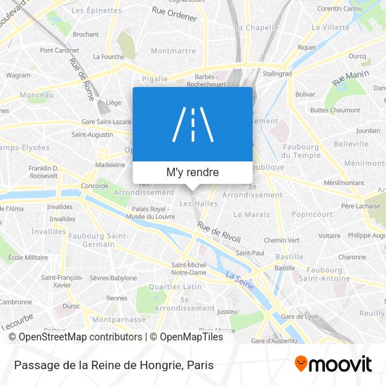Passage de la Reine de Hongrie plan