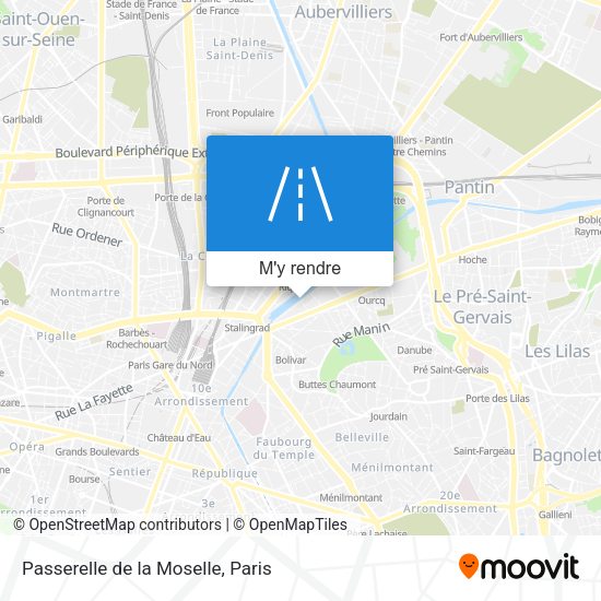 Passerelle de la Moselle plan