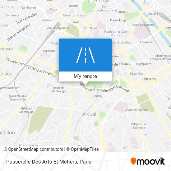 Passerelle Des Arts Et Métiers plan