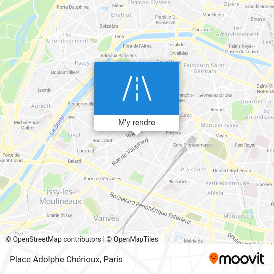 Place Adolphe Chérioux plan