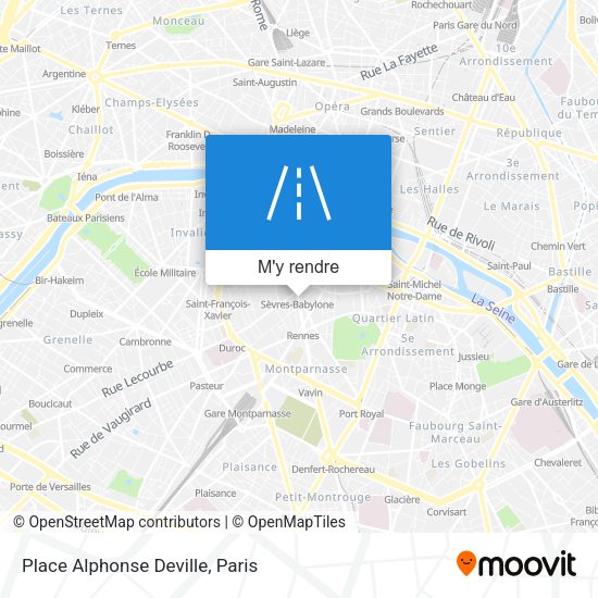 Place Alphonse Deville plan