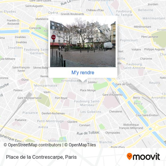 Place de la Contrescarpe plan