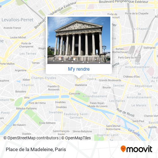 Place de la Madeleine plan