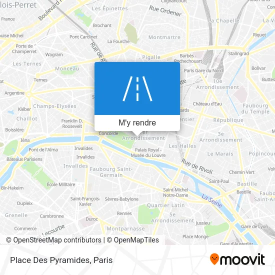 Place Des Pyramides plan