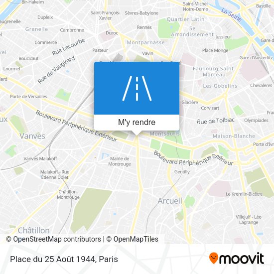 Place du 25 Août 1944 plan