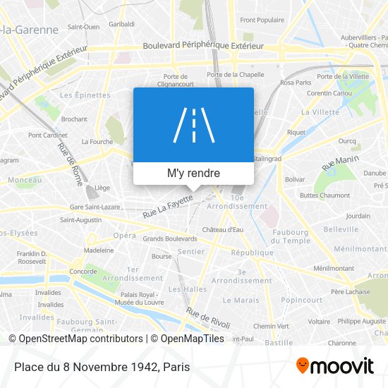 Place du 8 Novembre 1942 plan
