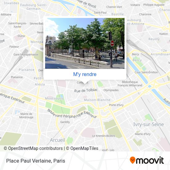 Place Paul Verlaine plan