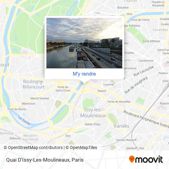 Quai D'Issy-Les-Moulineaux plan