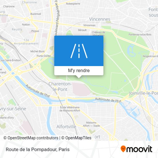 Route de la Pompadour plan