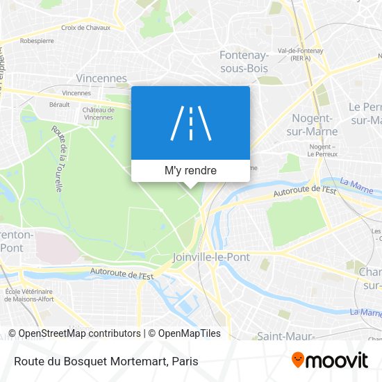 Route du Bosquet Mortemart plan