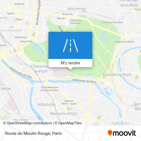 Route du Moulin Rouge plan